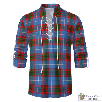 Trotter Tartan Men's Scottish Traditional Jacobite Ghillie Kilt Shirt