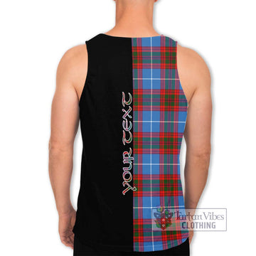 Trotter Tartan Men's Tank Top with Family Crest and Half Of Me Style