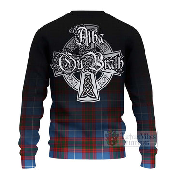 Trotter Tartan Ugly Sweater Featuring Alba Gu Brath Family Crest Celtic Inspired