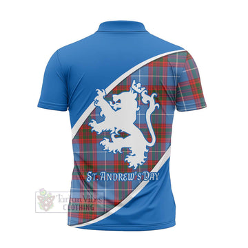 Trotter Family Crest Tartan Zipper Polo Shirt Celebrate Saint Andrew's Day in Style