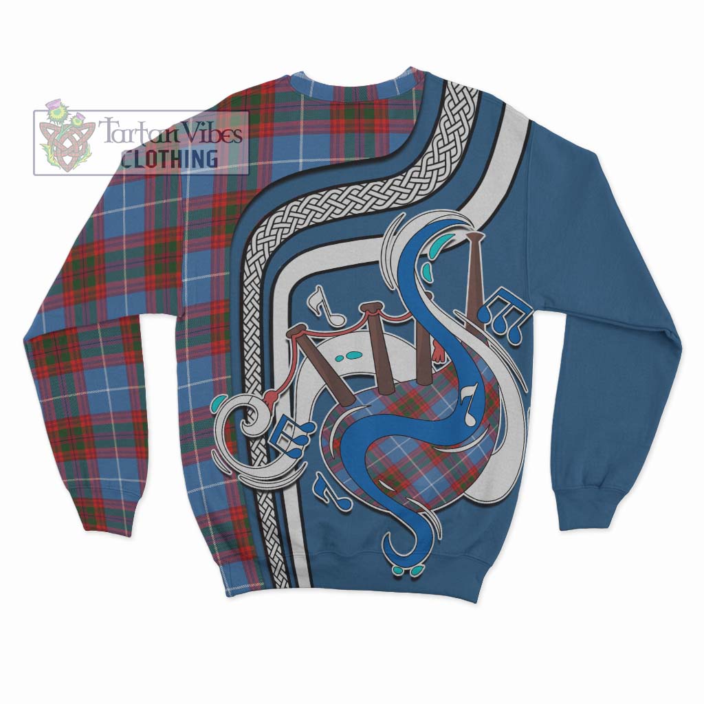 Tartan Vibes Clothing Trotter Tartan Sweatshirt with Epic Bagpipe Style