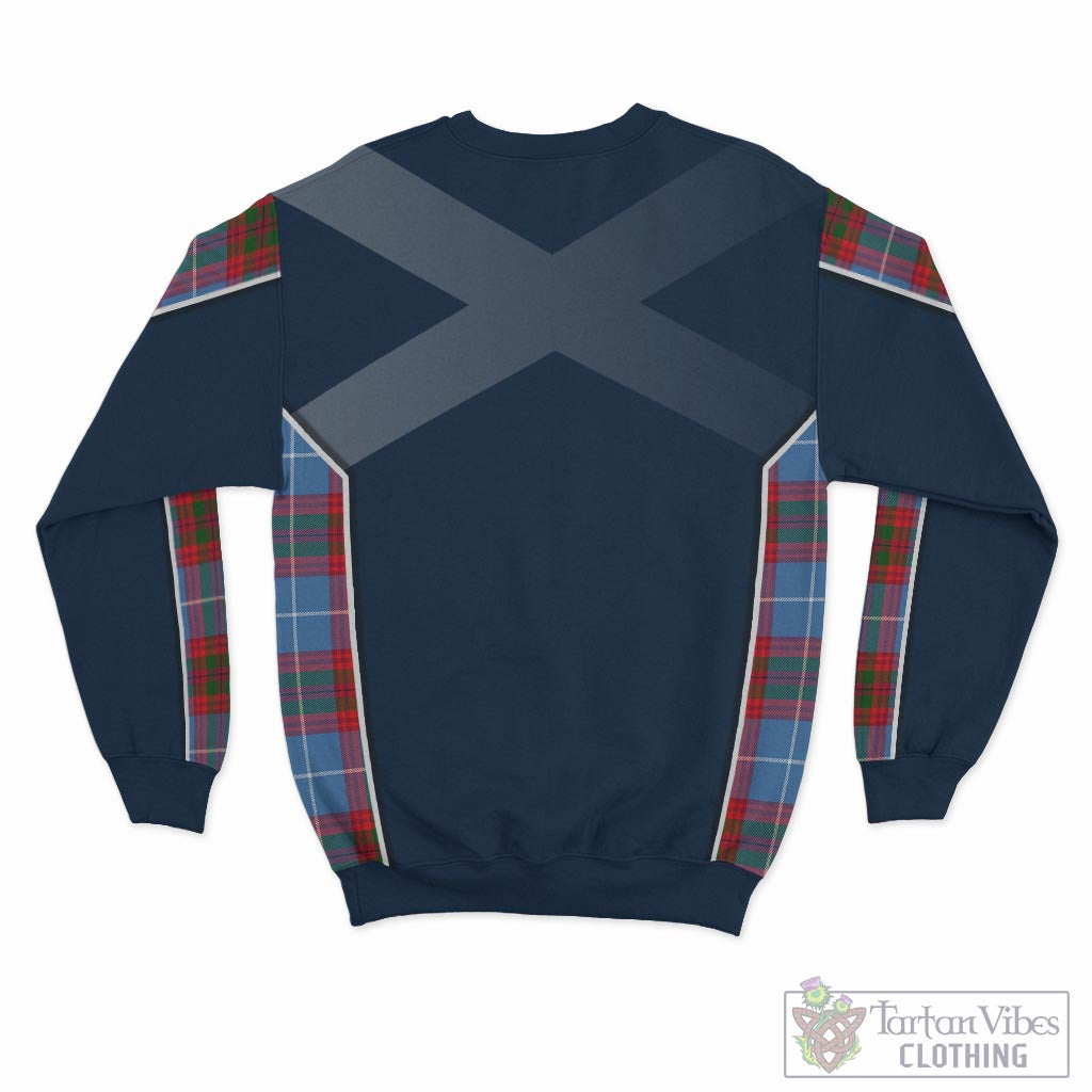 Tartan Vibes Clothing Trotter Tartan Sweater with Family Crest and Lion Rampant Vibes Sport Style