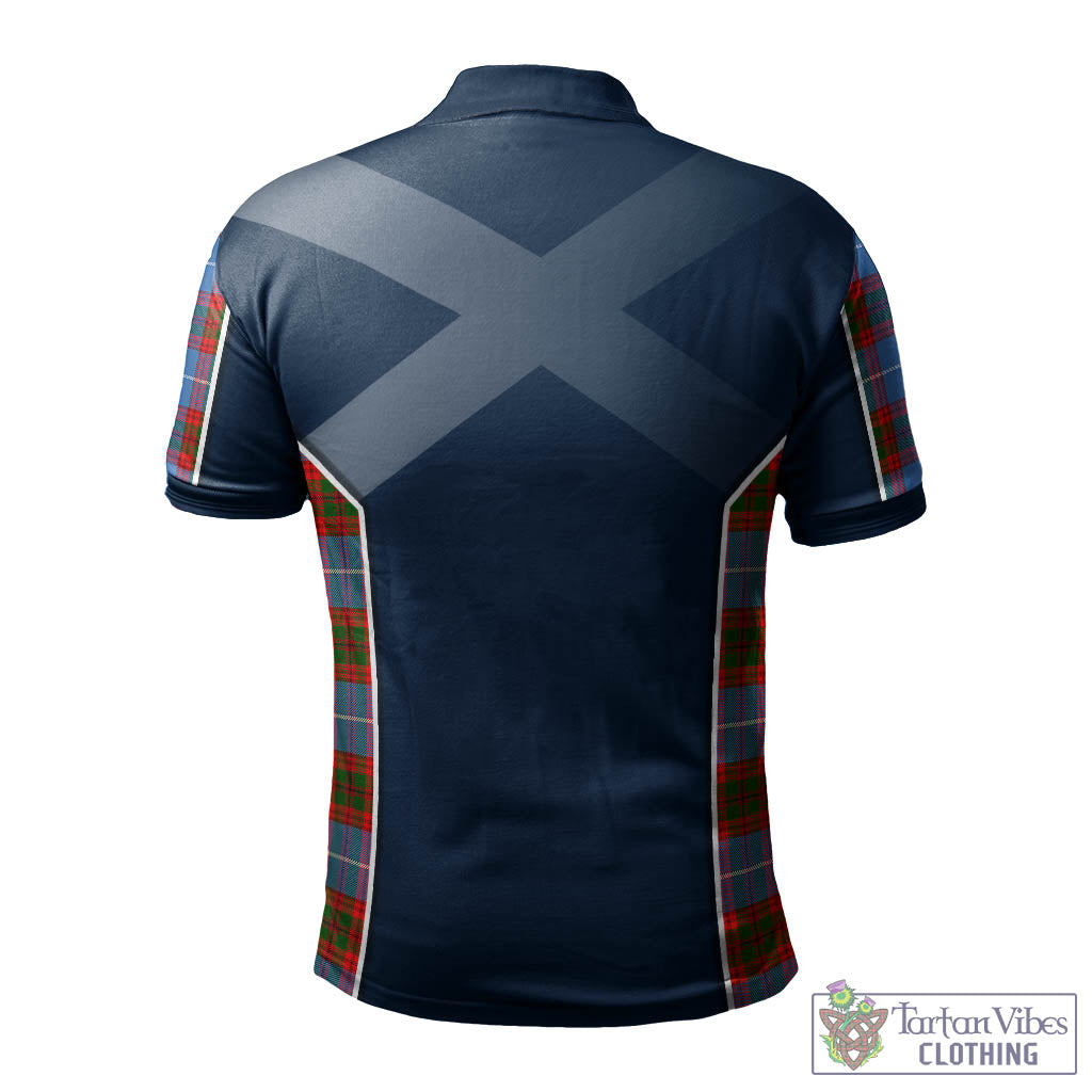 Tartan Vibes Clothing Trotter Tartan Men's Polo Shirt with Family Crest and Lion Rampant Vibes Sport Style