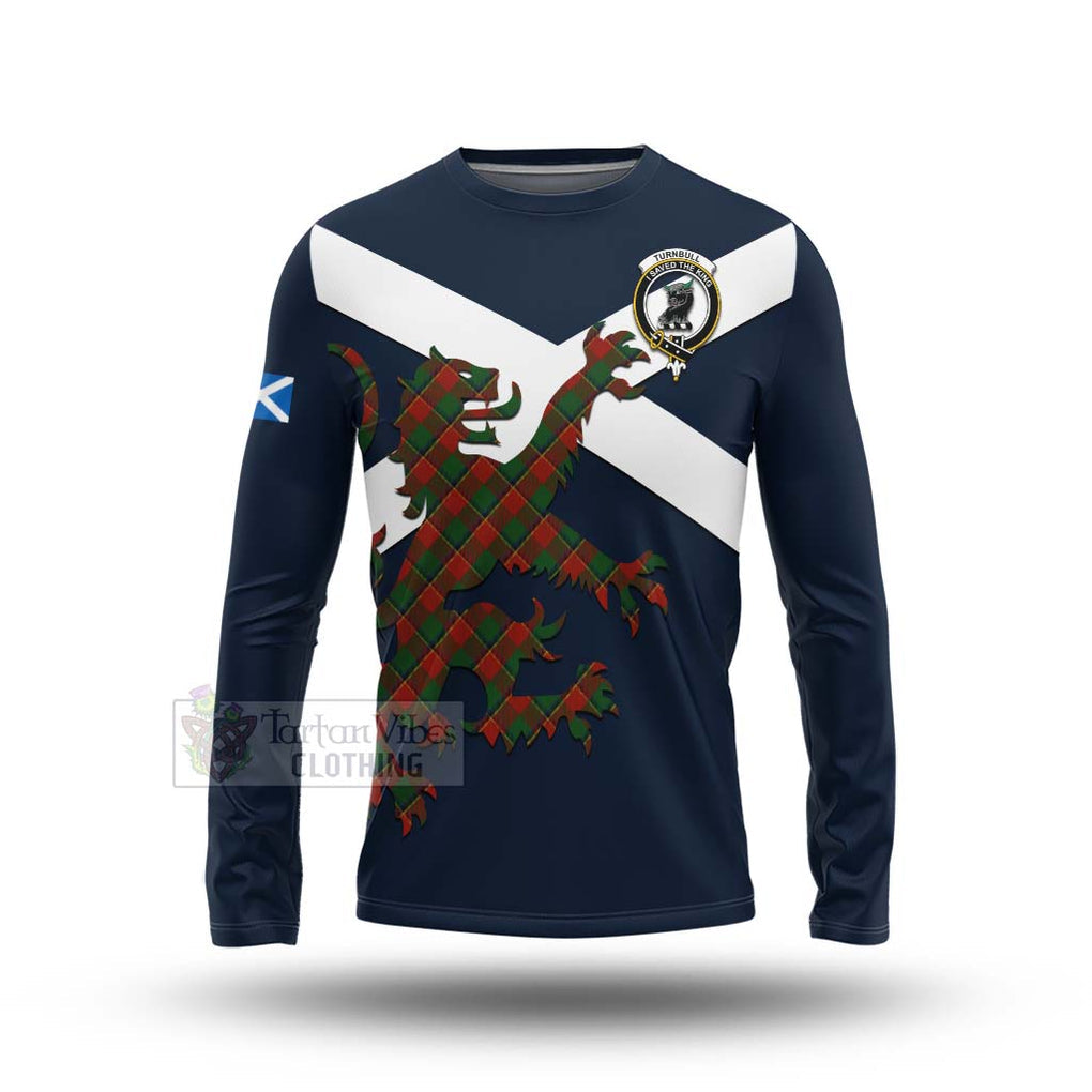 Tartan Vibes Clothing Turnbull Tartan Lion Rampant Long Sleeve T-Shirt – Proudly Display Your Heritage with Alba Gu Brath and Clan Name