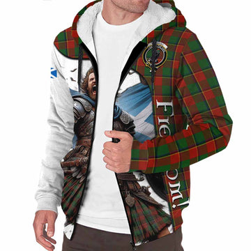 Turnbull Crest Tartan Sherpa Hoodie Inspired by the Freedom of Scottish Warrior