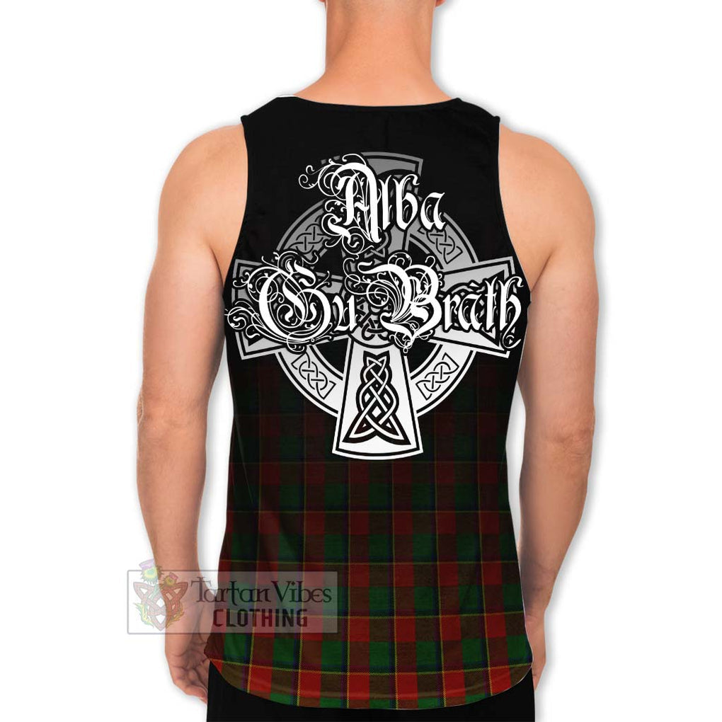 Tartan Vibes Clothing Turnbull Tartan Men's Tank Top Featuring Alba Gu Brath Family Crest Celtic Inspired