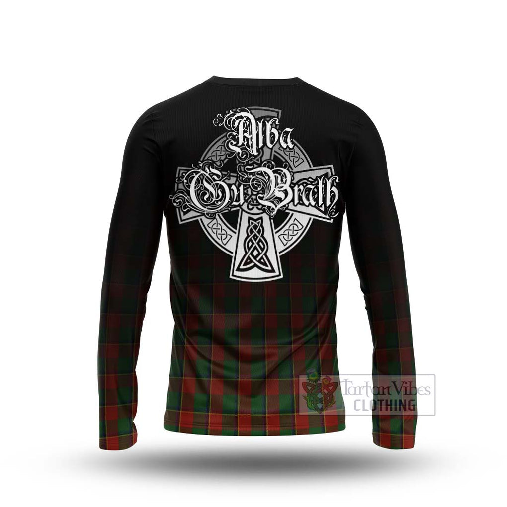 Tartan Vibes Clothing Turnbull Tartan Long Sleeve T-Shirt Featuring Alba Gu Brath Family Crest Celtic Inspired