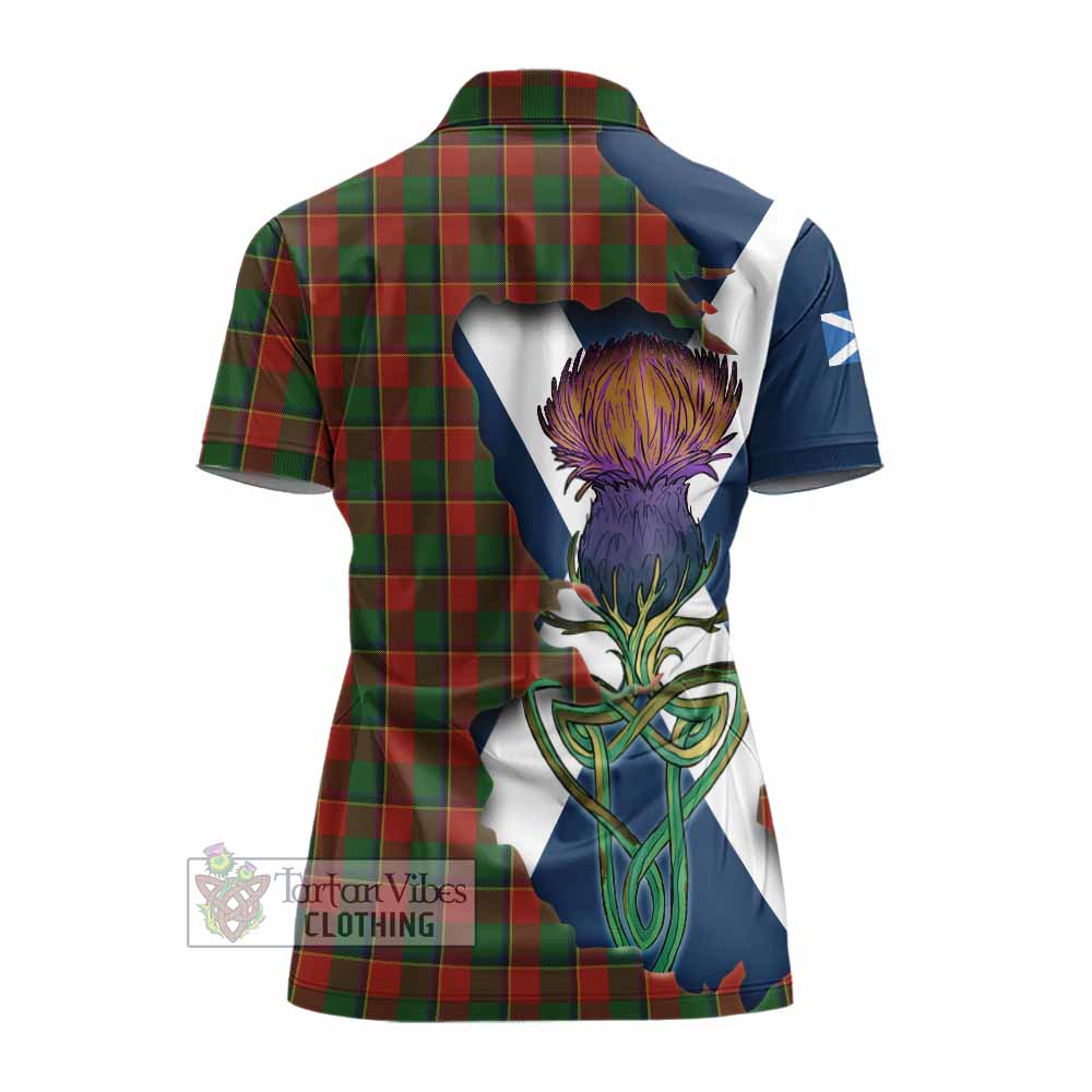 Turnbull Tartan Family Crest Women's Polo Shirt Scottish Thistle Celtic Inspired - Tartan Vibes Clothing