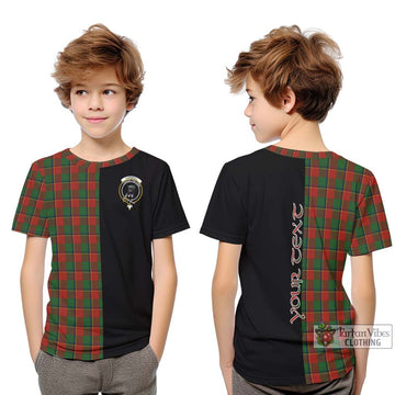 Turnbull Tartan Kid T-Shirt with Family Crest and Half Of Me Style