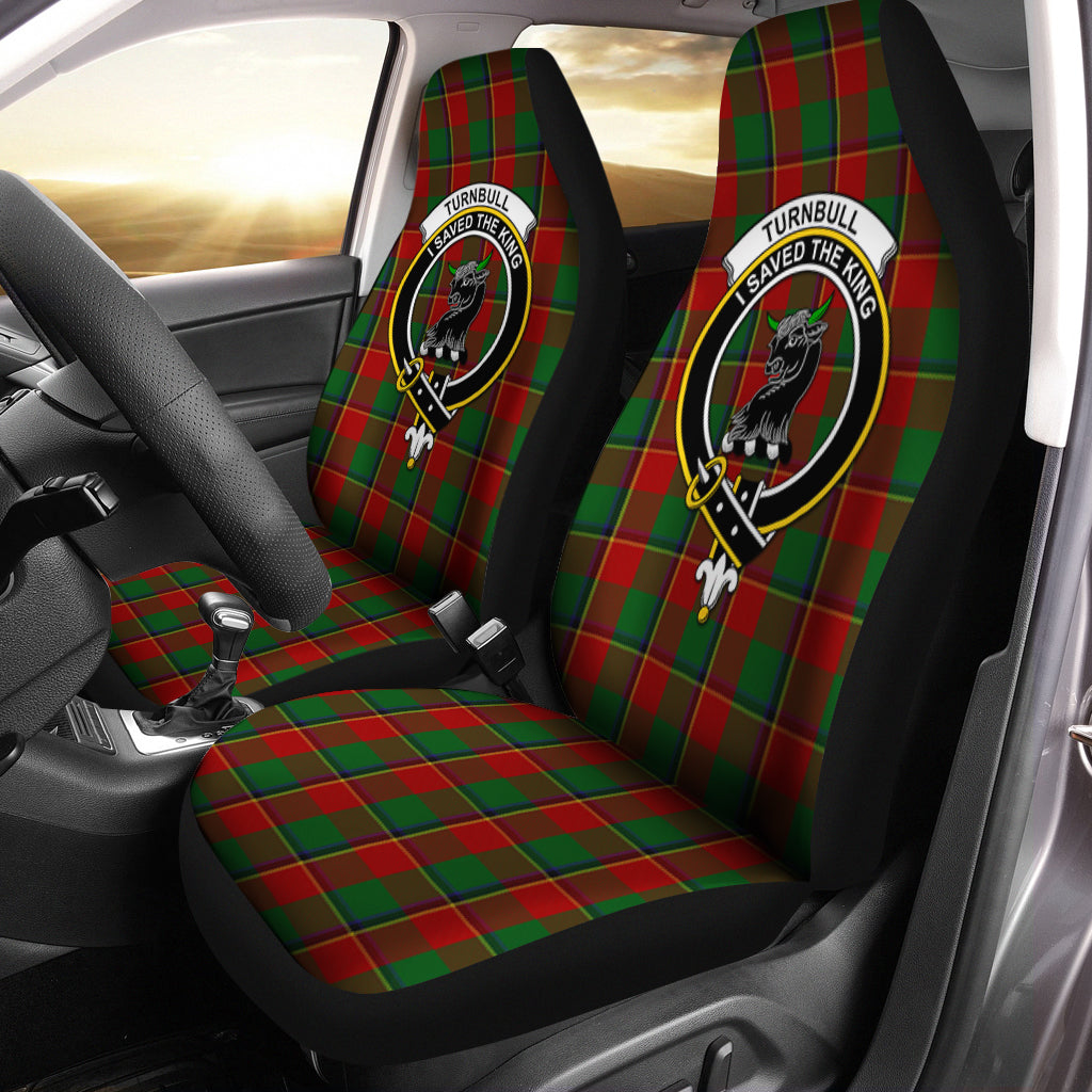 Turnbull Dress Tartan Car Seat Cover with Family Crest One Size - Tartanvibesclothing