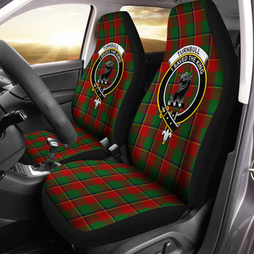 Turnbull Tartan Car Seat Cover with Family Crest