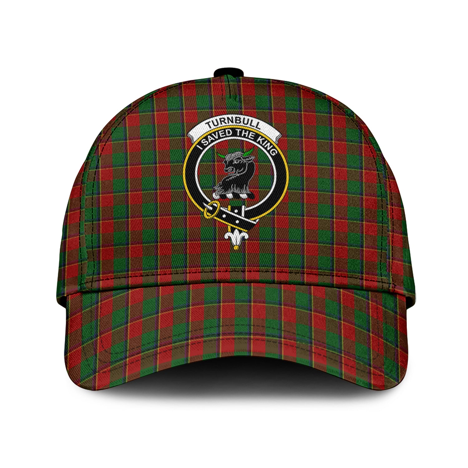 Turnbull Tartan Classic Cap with Family Crest Classic Cap Universal Fit - Tartan Vibes Clothing