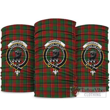 Turnbull Tartan Neck Gaiters, Tartan Bandanas, Tartan Head Band with Family Crest