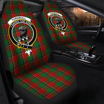 Turnbull Tartan Car Seat Cover with Family Crest