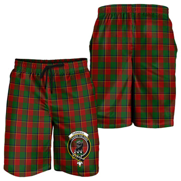 Turnbull Tartan Mens Shorts with Family Crest