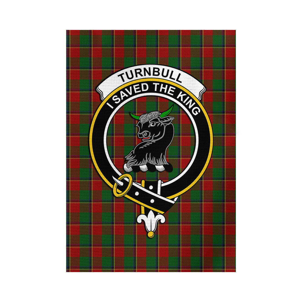 Turnbull Tartan Flag with Family Crest - Tartan Vibes Clothing