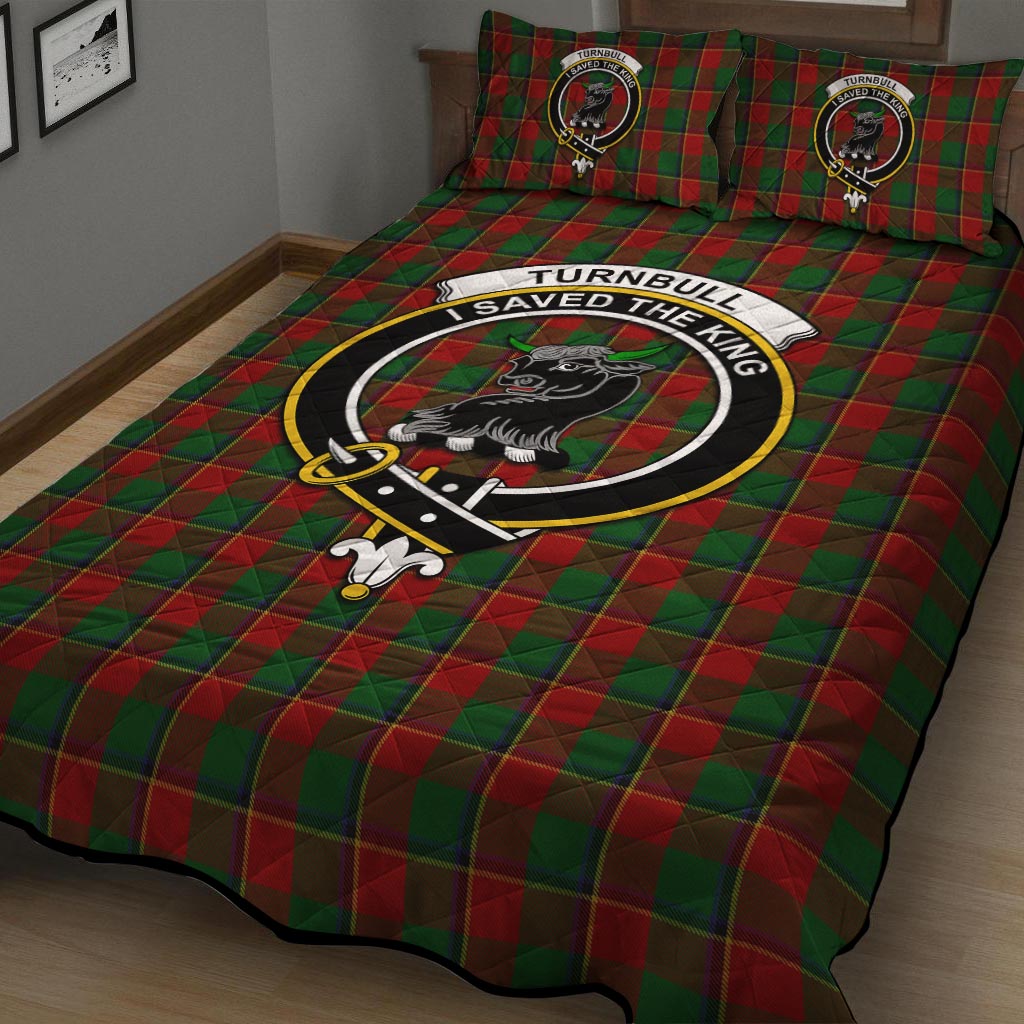 Turnbull Tartan Quilt Bed Set with Family Crest - Tartan Vibes Clothing