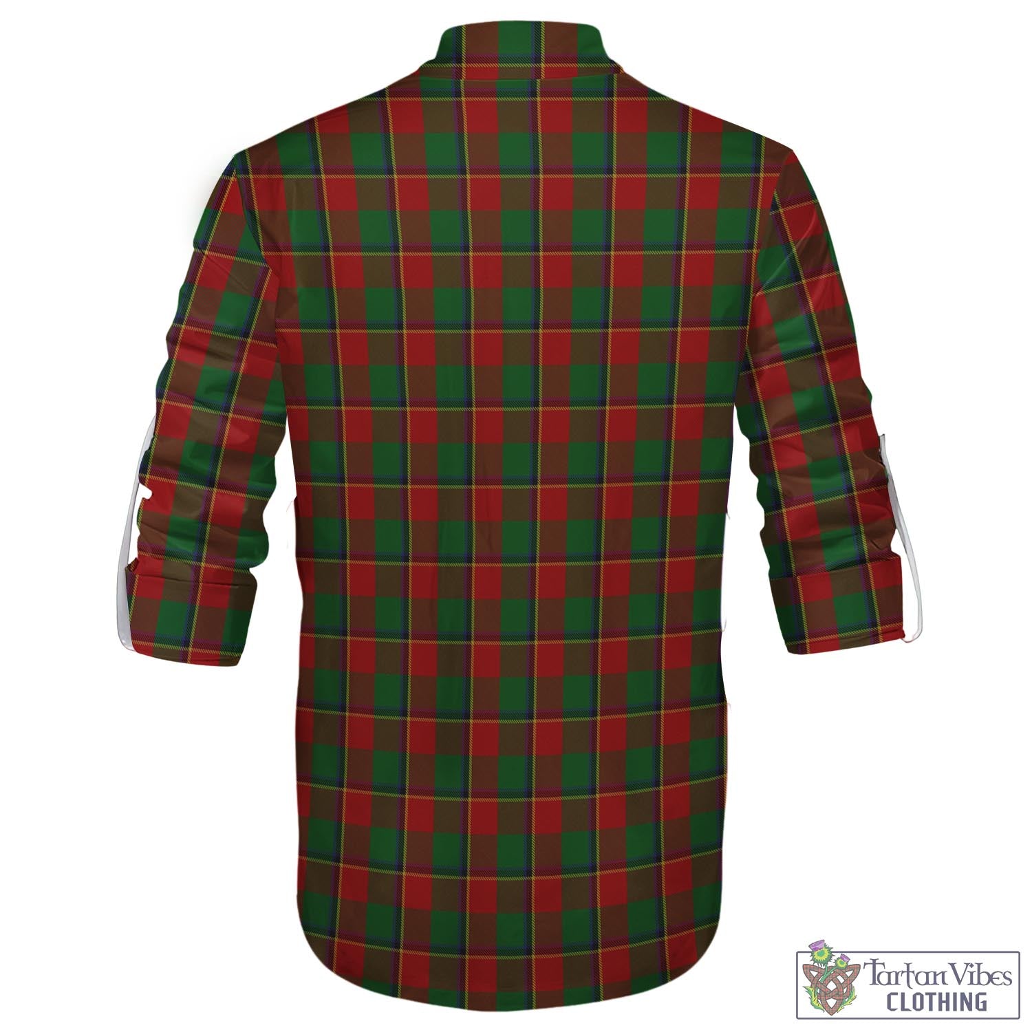 Tartan Vibes Clothing Turnbull Dress Tartan Men's Scottish Traditional Jacobite Ghillie Kilt Shirt