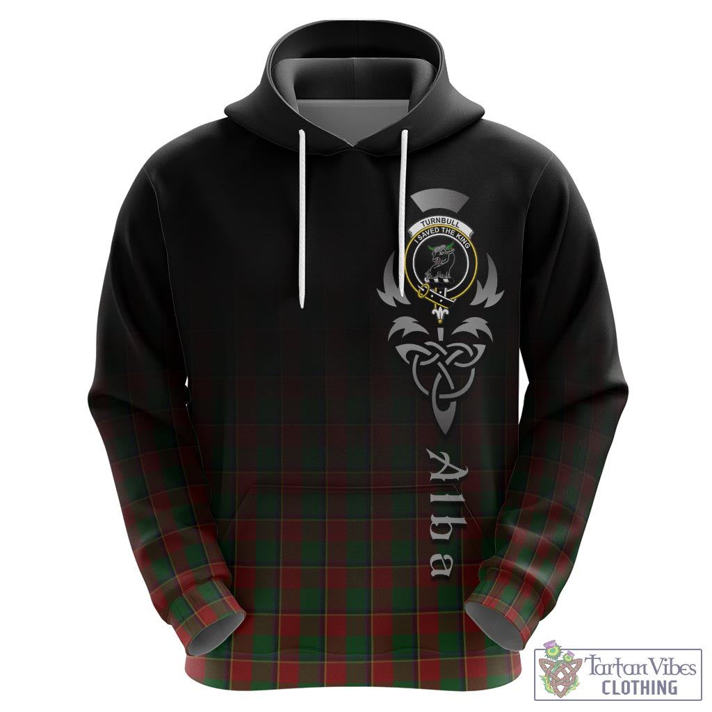 Tartan Vibes Clothing Turnbull Dress Tartan Hoodie Featuring Alba Gu Brath Family Crest Celtic Inspired