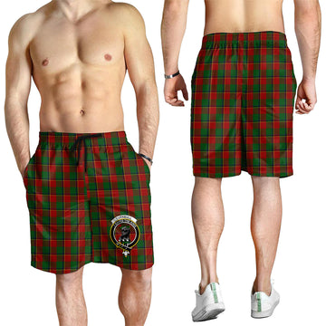 Turnbull Tartan Mens Shorts with Family Crest