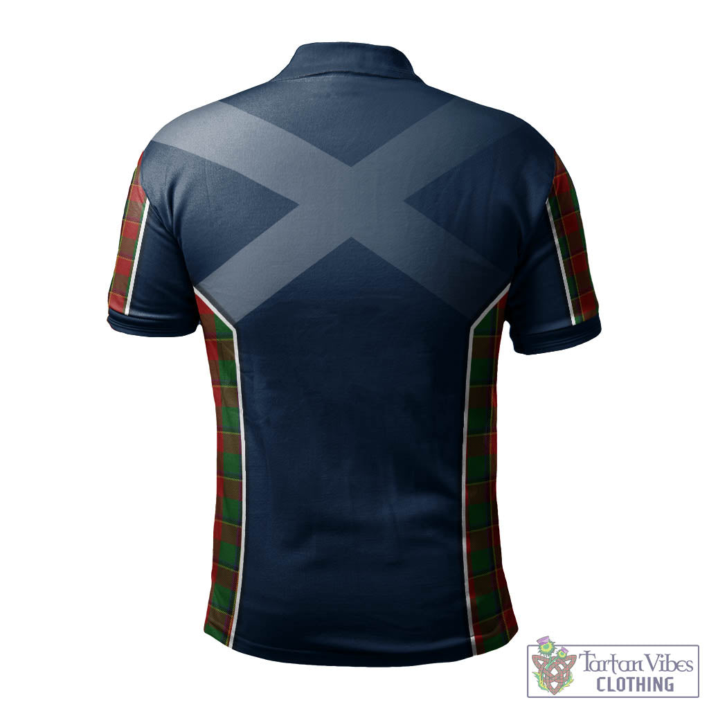 Tartan Vibes Clothing Turnbull Dress Tartan Men's Polo Shirt with Family Crest and Lion Rampant Vibes Sport Style