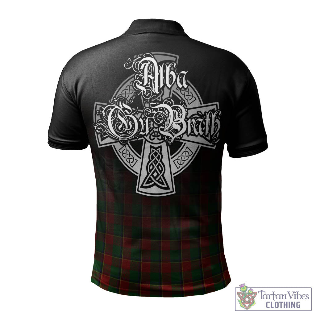 Tartan Vibes Clothing Turnbull Dress Tartan Polo Shirt Featuring Alba Gu Brath Family Crest Celtic Inspired