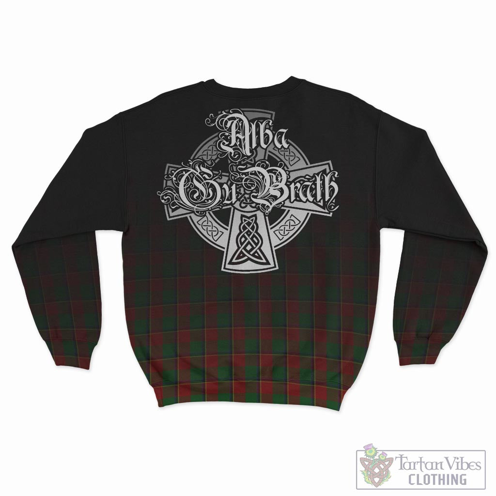 Tartan Vibes Clothing Turnbull Dress Tartan Sweatshirt Featuring Alba Gu Brath Family Crest Celtic Inspired