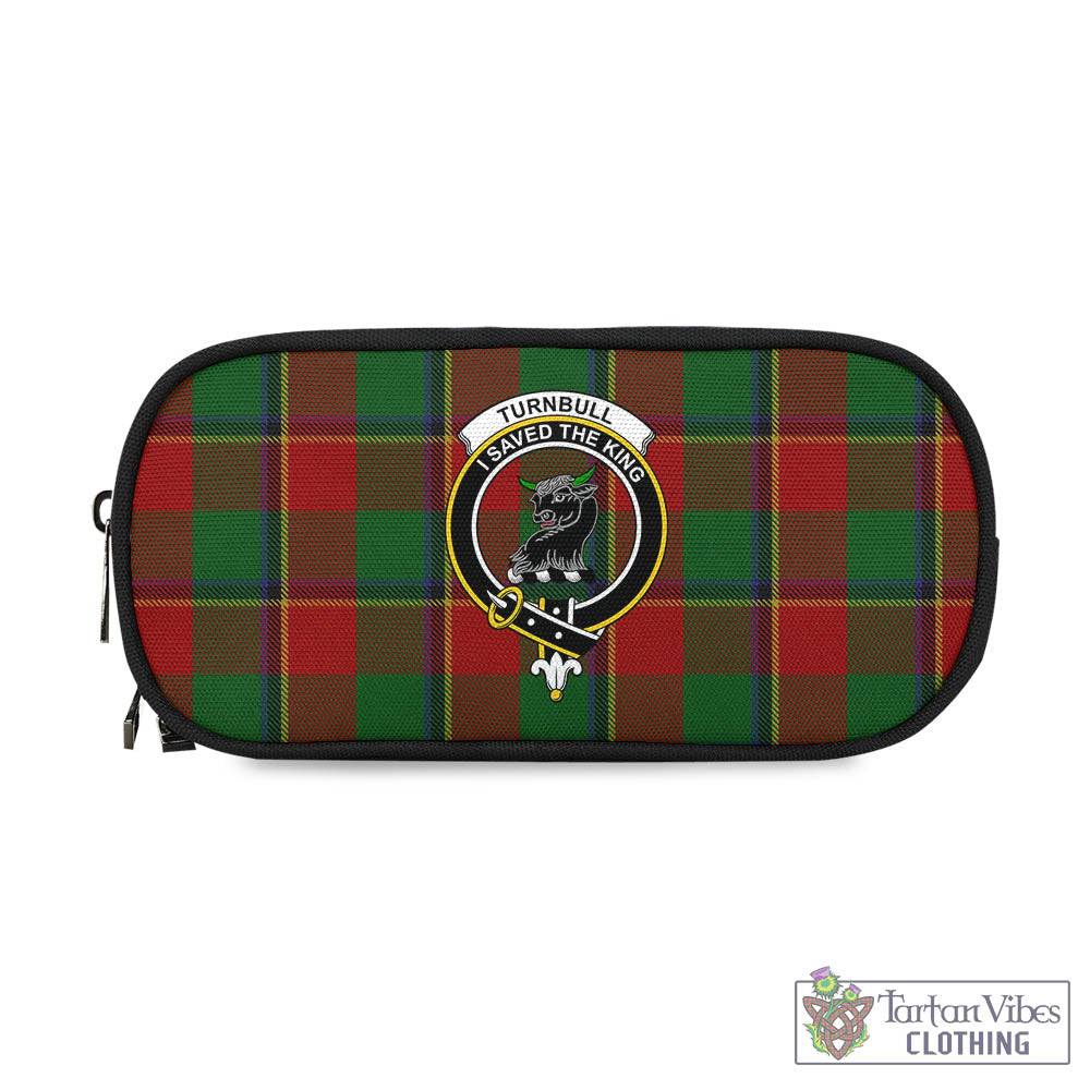 Tartan Vibes Clothing Turnbull Dress Tartan Pen and Pencil Case with Family Crest