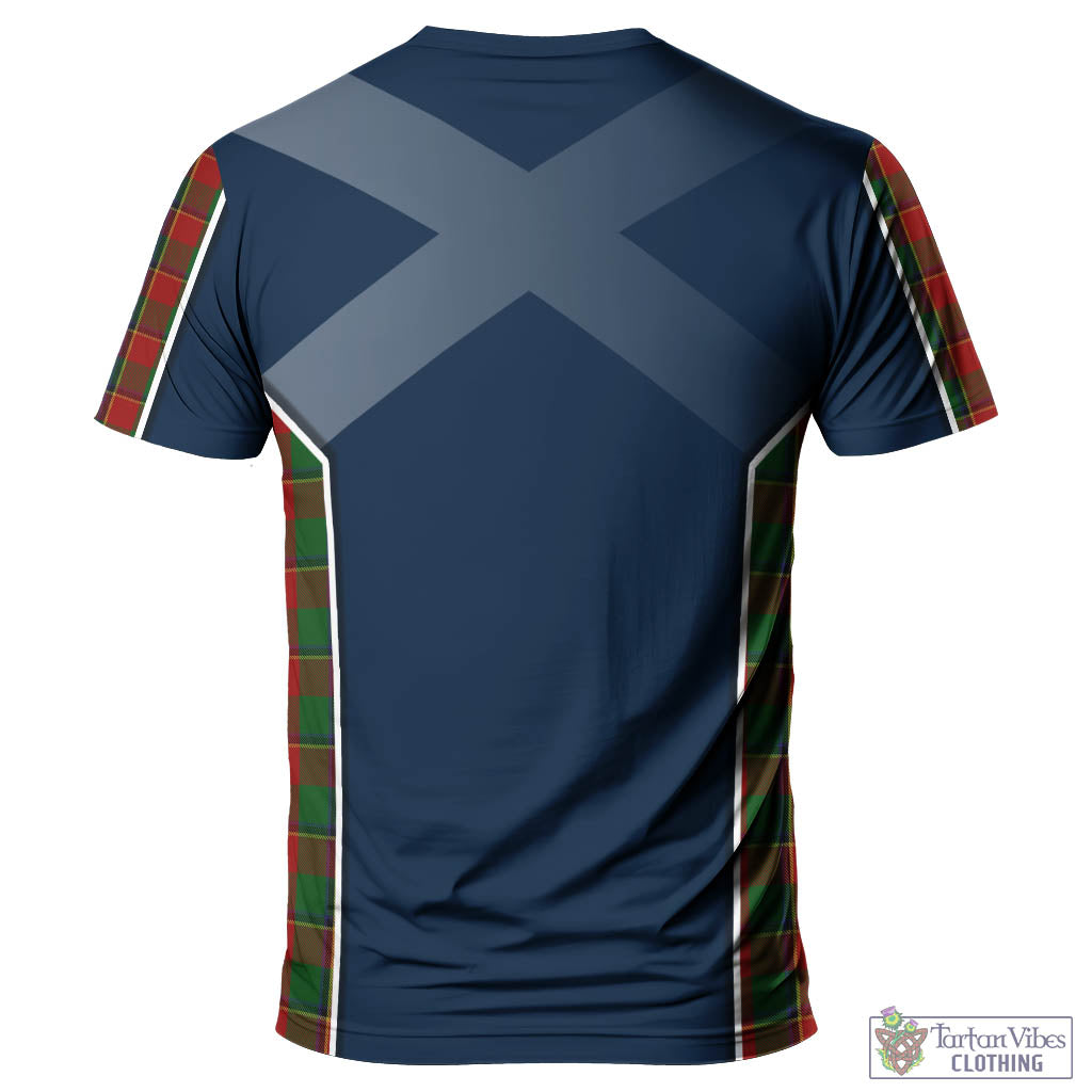 Tartan Vibes Clothing Turnbull Dress Tartan T-Shirt with Family Crest and Scottish Thistle Vibes Sport Style