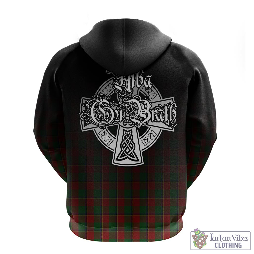 Tartan Vibes Clothing Turnbull Dress Tartan Hoodie Featuring Alba Gu Brath Family Crest Celtic Inspired