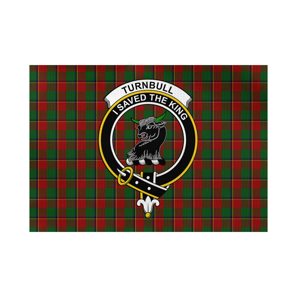 Turnbull Tartan Flag with Family Crest - Tartan Vibes Clothing