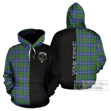 Turnbull Hunting Tartan Hoodie with Family Crest and Half Of Me Style