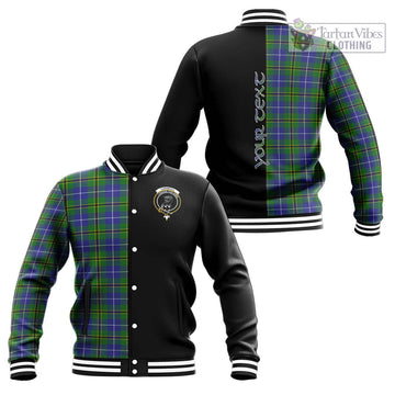 Turnbull Hunting Tartan Baseball Jacket with Family Crest and Half Of Me Style