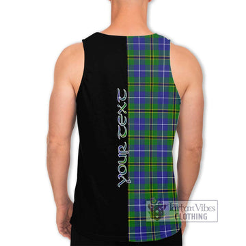 Turnbull Hunting Tartan Men's Tank Top with Family Crest and Half Of Me Style