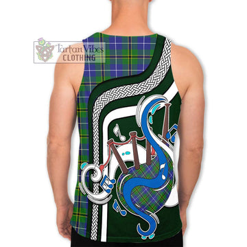 Turnbull Hunting Tartan Men's Tank Top with Epic Bagpipe Style