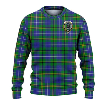 Turnbull Hunting Tartan Ugly Sweater with Family Crest