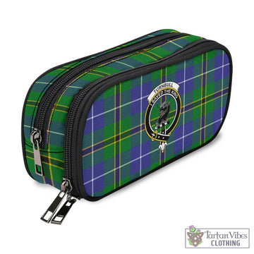 Turnbull Hunting Tartan Pen and Pencil Case with Family Crest