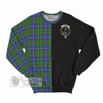 Turnbull Hunting Tartan Sweatshirt with Family Crest and Half Of Me Style