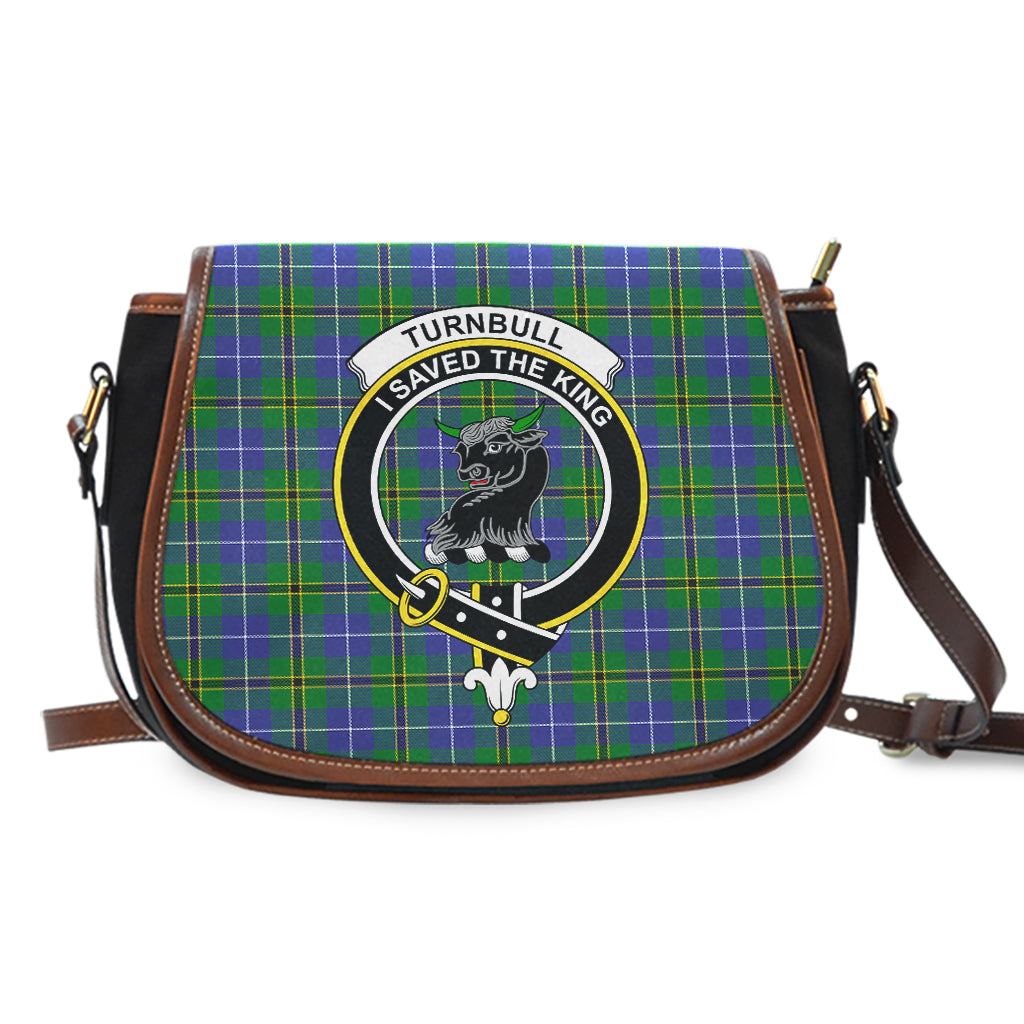 Turnbull Hunting Tartan Saddle Bag with Family Crest - Tartan Vibes Clothing