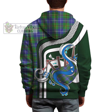 Turnbull Hunting Tartan Hoodie with Epic Bagpipe Style