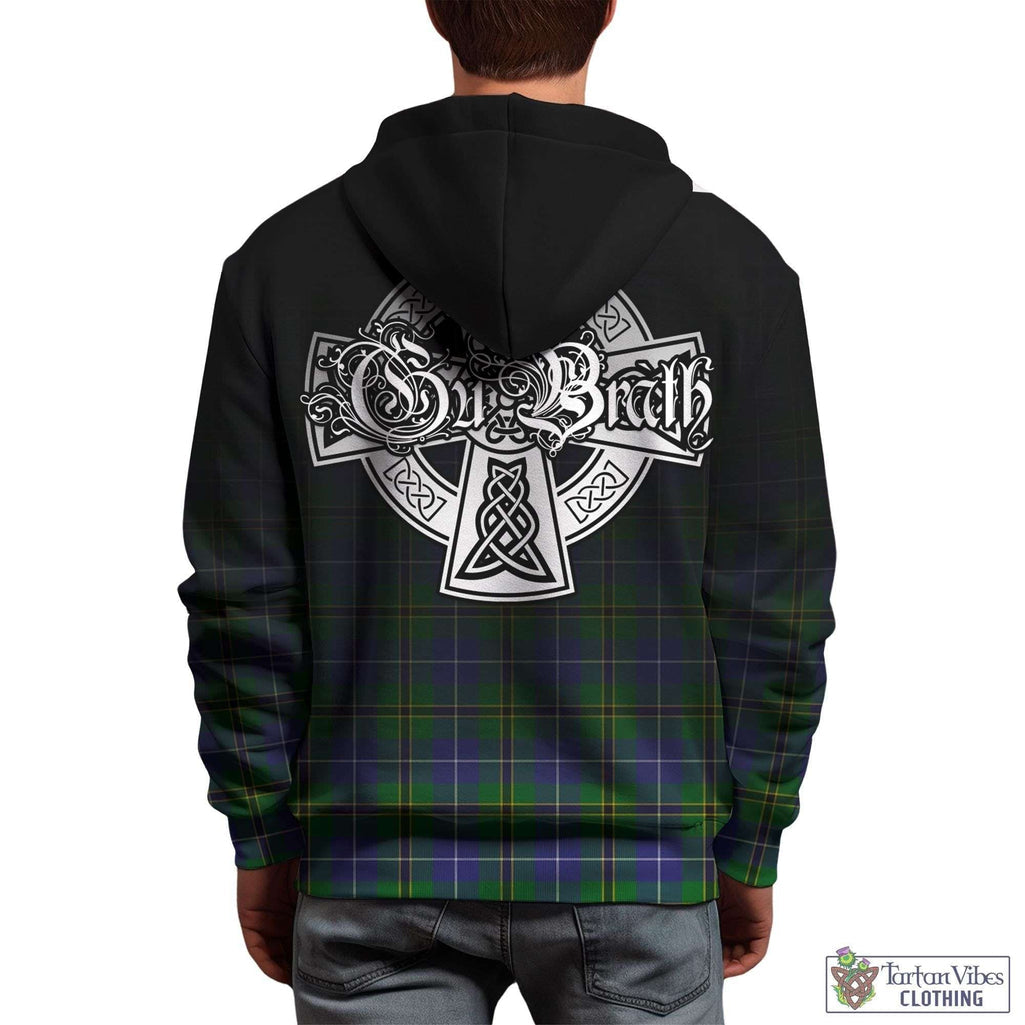 Tartan Vibes Clothing Turnbull Hunting Tartan Hoodie Featuring Alba Gu Brath Family Crest Celtic Inspired