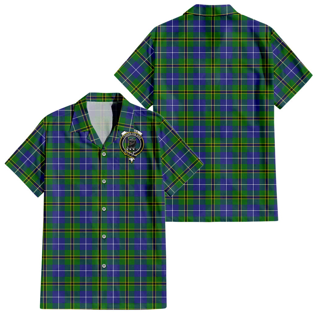 turnbull-hunting-tartan-short-sleeve-button-down-shirt-with-family-crest