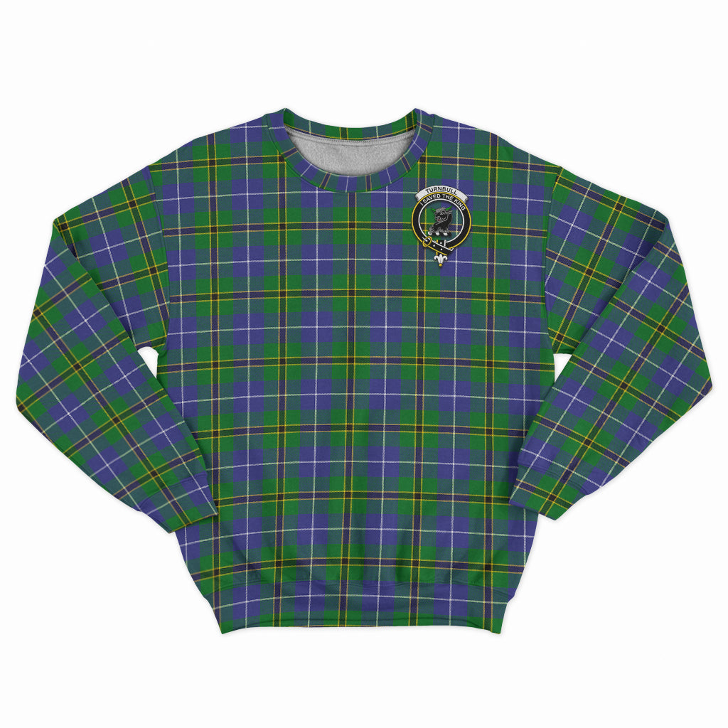 Turnbull Hunting Tartan Sweatshirt with Family Crest - Tartan Vibes Clothing