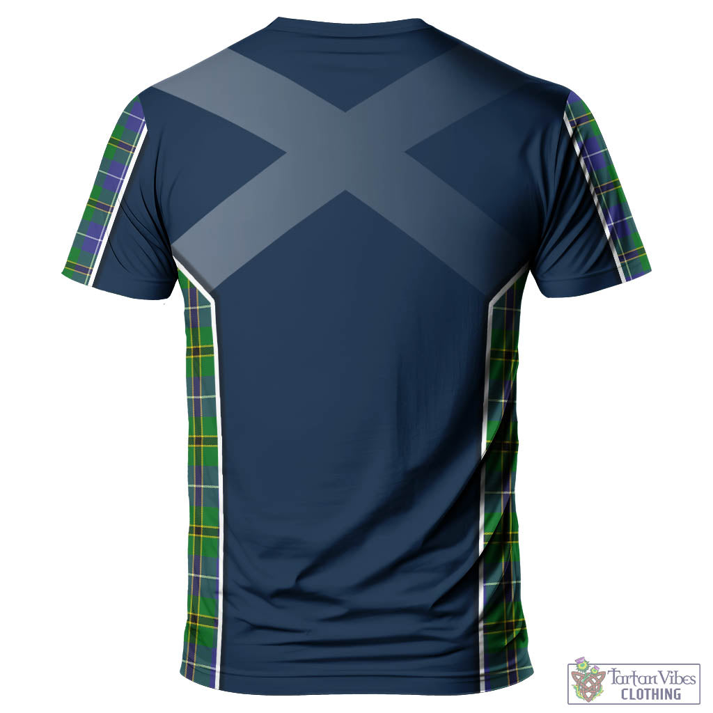 Tartan Vibes Clothing Turnbull Hunting Tartan T-Shirt with Family Crest and Scottish Thistle Vibes Sport Style