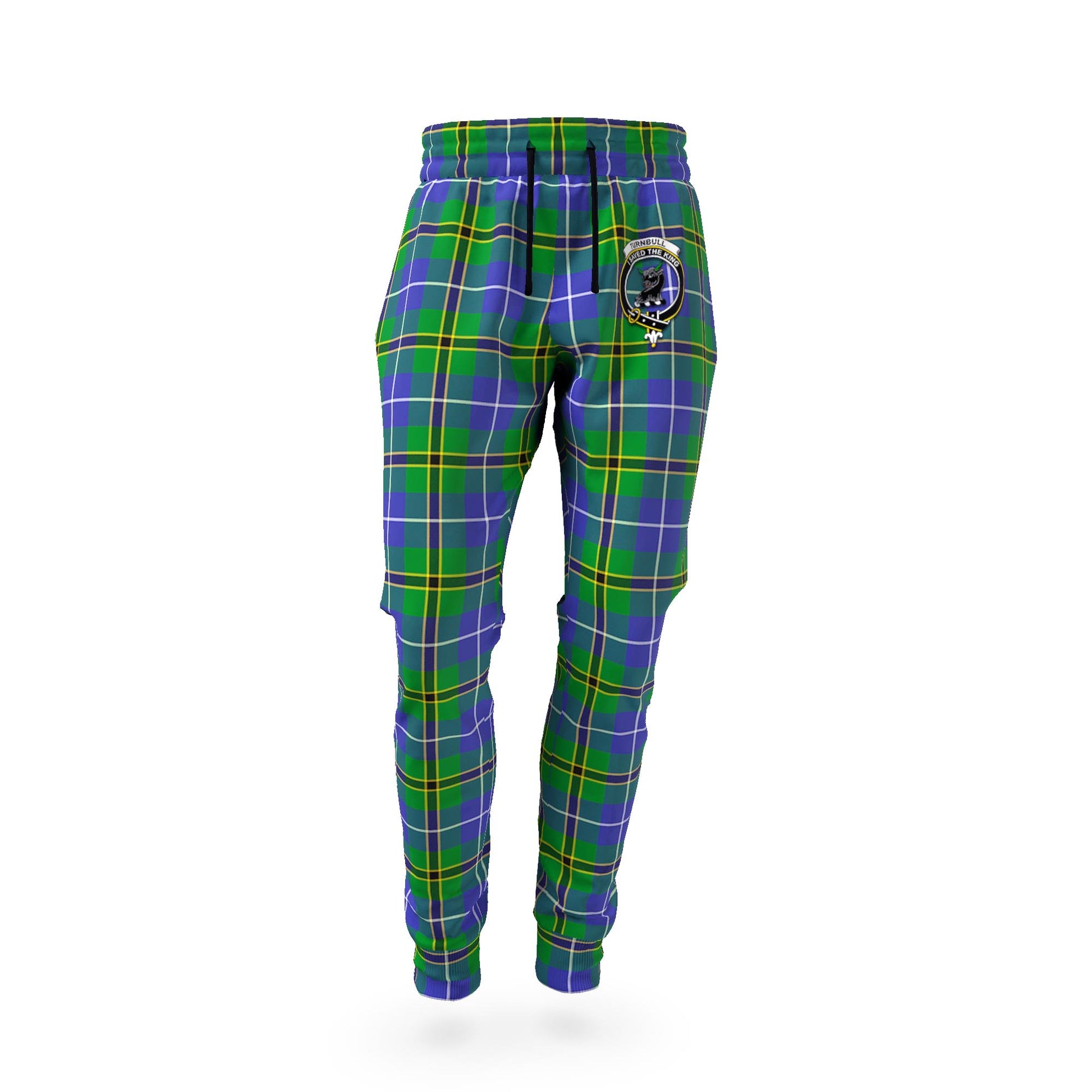 Turnbull Hunting Tartan Joggers Pants with Family Crest - Tartan Vibes Clothing