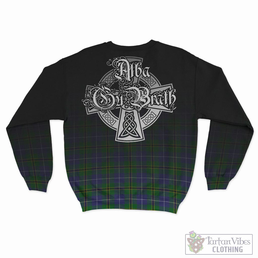 Tartan Vibes Clothing Turnbull Hunting Tartan Sweatshirt Featuring Alba Gu Brath Family Crest Celtic Inspired