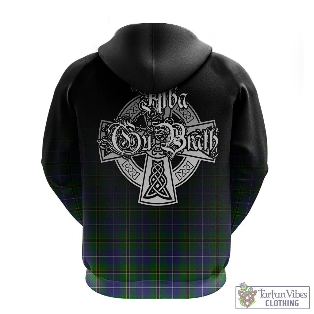 Tartan Vibes Clothing Turnbull Hunting Tartan Hoodie Featuring Alba Gu Brath Family Crest Celtic Inspired