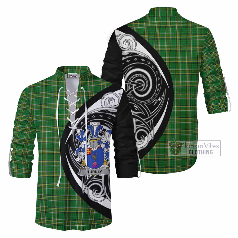 Turnly Irish Clan Ghillie Kilt Shirt Celtic Circle Style - Tartan Vibes Clothing