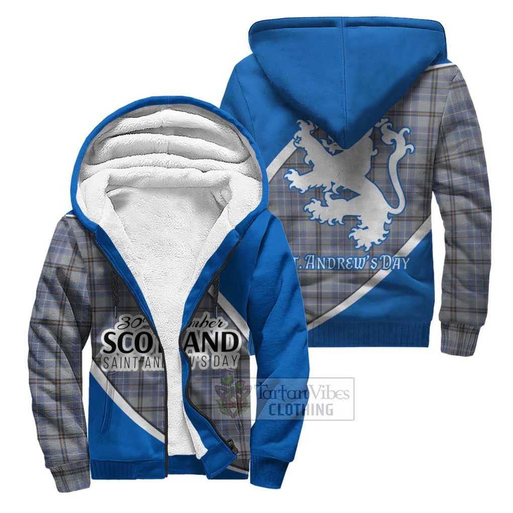 Tartan Vibes Clothing Tweedie Family Crest Tartan Sherpa Hoodie Celebrate Saint Andrew's Day in Style