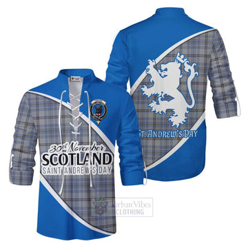 Tweedie Family Crest Tartan Ghillie Kilt Shirt Celebrate Saint Andrew's Day in Style